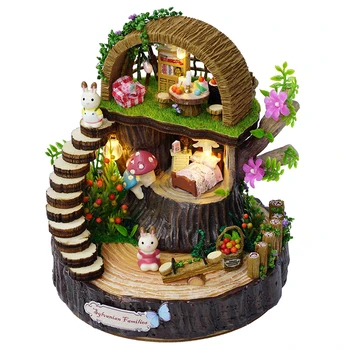 Cutebee DIY House Miniature with Furniture LED Music Dust Cover Model Building Blocks Toys for Children Casa De Boneca
Cutebee DIY House Miniature with Furniture LED Music Dust Cover Model Building Blocks Toys for Children Casa De Boneca