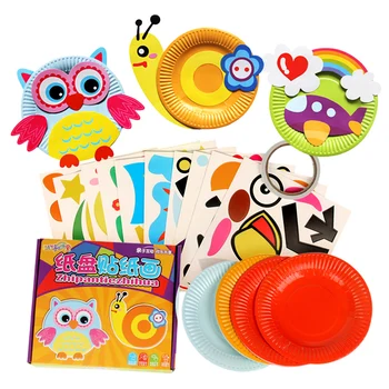 10pcs/box Children rainbow paper plate DIY handmade toys/ Kids baby cartoon animal colorful paper disc for drawing and sticker
10pcs/box Children rainbow paper plate DIY handmade toys/ Kids baby cartoon animal colorful paper disc for drawing and sticker