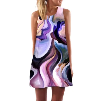 Vintage Boho bodycon dress Women Loose Summer Sleeveless 3D Floral Print Bohe Tank Mini Dress vestido longo
Vintage Boho bodycon dress Women Loose Summer Sleeveless 3D Floral Print Bohe Tank Mini Dress vestido longo