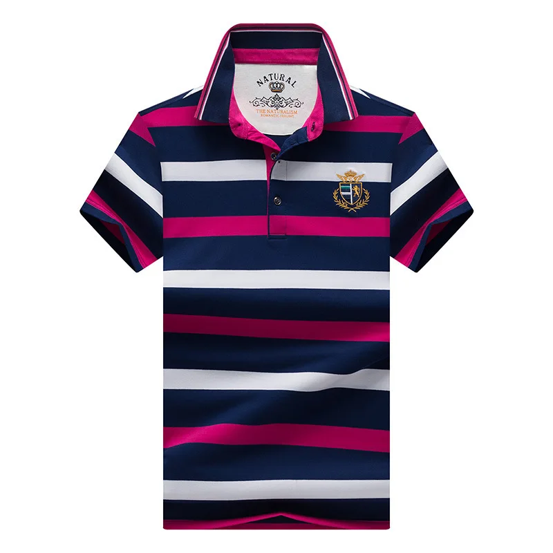 3D Broderie Polo Casual Polo Chemises hommes de polo A manches Courtes chemise 2018 de Haute Qualite Tricote Raye Hommes Polos
3D Broderie Polo Casual Polo Chemises hommes de polo A manches Courtes chemise 2018 de Haute Qualite Tricote Raye Hommes Polos