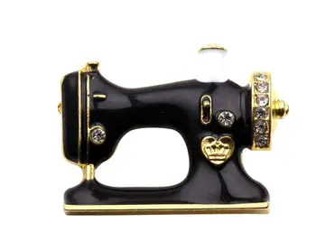 Black Enamel Brooches Sewing Machine Brooch Jewelry Pin Women's Collar Suit Scarf Decoration Accessories Wholesale 60pcs/lot
Black Enamel Brooches Sewing Machine Brooch Jewelry Pin Women's Collar Suit Scarf Decoration Accessories Wholesale 60pcs/lot