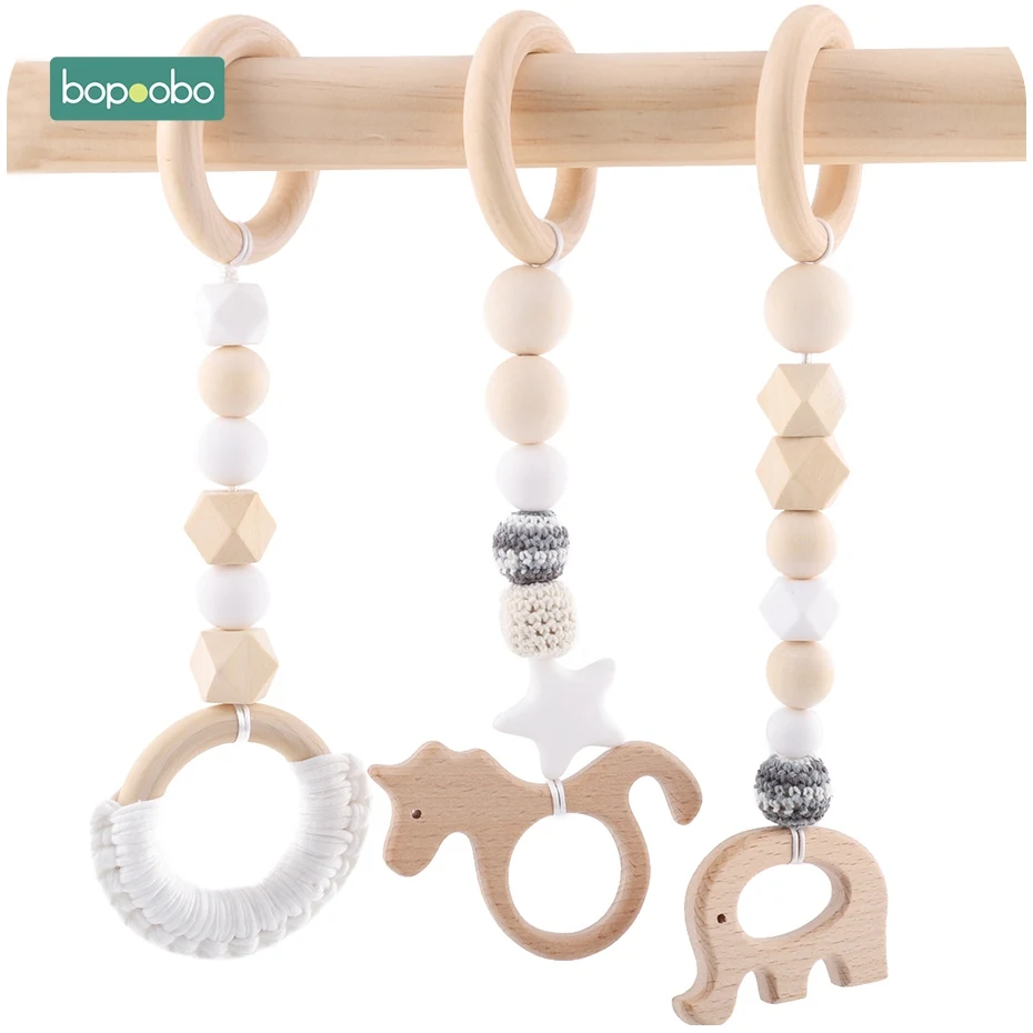 Bopoobo 3pc Baby Wood Teether Animals Rattle Chewable Silicone Beads Play Gym Stroller Toy Nursing Charms Pendant Teething
Bopoobo 3pc Baby Wood Teether Animals Rattle Chewable Silicone Beads Play Gym Stroller Toy Nursing Charms Pendant Teething