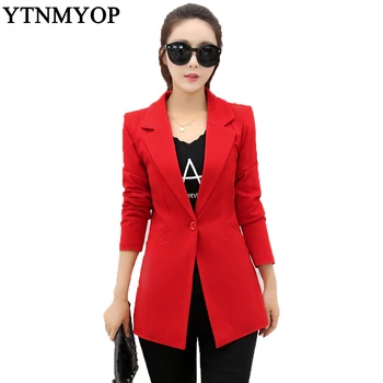2019 Spring Long Sleeve Women's Blazers Solid One Button V-Neck Slim Fashion Blazer Coat Outerwear XS-XL
2019 Spring Long Sleeve Women's Blazers Solid One Button V-Neck Slim Fashion Blazer Coat Outerwear XS-XL