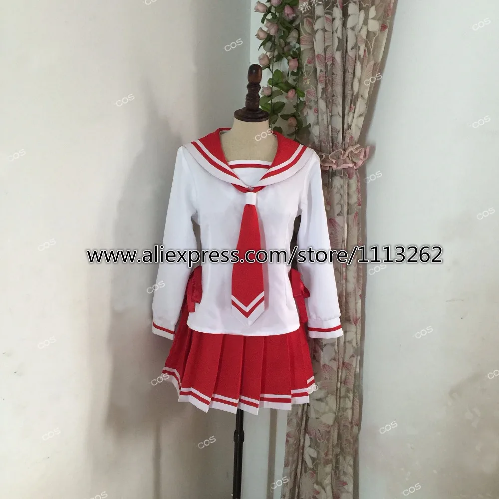 Free Shipping Aria the Scarlet Ammo Heroine Kanzaki H Aria White White&Red School Uniform Sailor Suit Cosplay Costume
Free Shipping Aria the Scarlet Ammo Heroine Kanzaki H Aria White White&Red School Uniform Sailor Suit Cosplay Costume