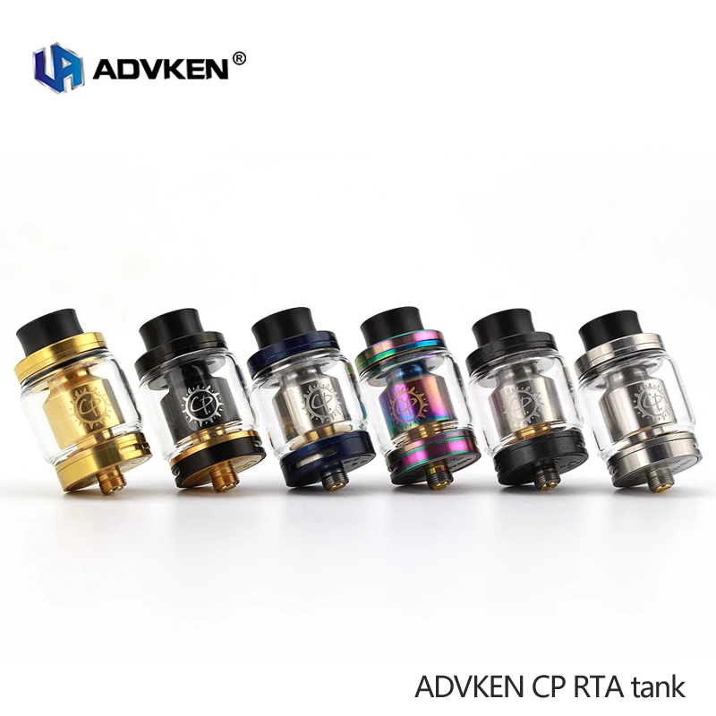 Original Advken CP RTA tank 810 Drip Tip RTA 24mm Single Coil Deck vape tank Electronic Cigarette Atomizer ADVKEN RTA Vape
Original Advken CP RTA tank 810 Drip Tip RTA 24mm Single Coil Deck vape tank Electronic Cigarette Atomizer ADVKEN RTA Vape