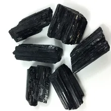 50g melhor grande crua blacktourmaline pedra aterrando mineral de cura para a proteção turmalina preto reiki áspero original(China)