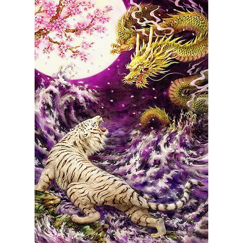 DIY Diamond Embroidery,5D Diamond Painting "Chinese Dragon Fight Tiger" Mosaic Crafts Full Rhinestone Cross Stitch Decoration GT
DIY Diamond Embroidery,5D Diamond Painting "Chinese Dragon Fight Tiger" Mosaic Crafts Full Rhinestone Cross Stitch Decoration GT