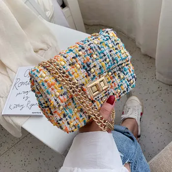 2019 New Korean version of the chain chain with a single shoulder bag fashion rivet slant slant small package
2019 New Korean version of the chain chain with a single shoulder bag fashion rivet slant slant small package