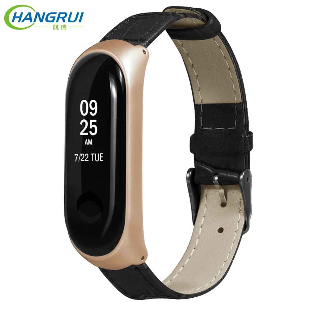 HANGRUI Miband 3 Strap Leather Watch band for Xiaomi Mi Band 3 Smart bracelet Metal Buckle Black Rose Gold Case Belts
HANGRUI Miband 3 Strap Leather Watch band for Xiaomi Mi Band 3 Smart bracelet Metal Buckle Black Rose Gold Case Belts