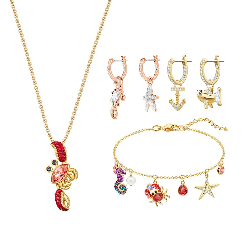 High Quality Original SWAN Cute Marine Life Colorful Beautiful Necklace Bracelet Earrings Set Girls Women Jewelry Free Shipping
High Quality Original SWAN Cute Marine Life Colorful Beautiful Necklace Bracelet Earrings Set Girls Women Jewelry Free Shipping