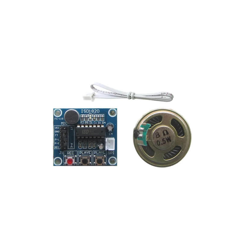 Free Shipping 2pcs/lot ISD1820 recording voice module voice module sound recording module with microphone send 0.5W speaker
Free Shipping 2pcs/lot ISD1820 recording voice module voice module sound recording module with microphone send 0.5W speaker