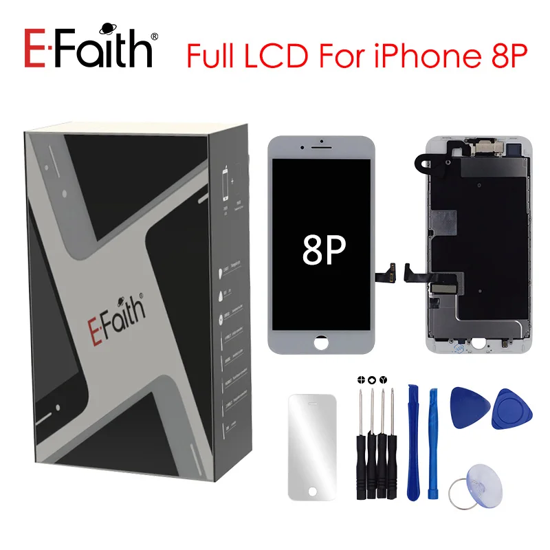 1PC Grade AAA LCD For iPhone 8 Plus Display Full Set Digitizer Assembly 3D Touch Screen Replacement and Front Camera
1PC Grade AAA LCD For iPhone 8 Plus Display Full Set Digitizer Assembly 3D Touch Screen Replacement and Front Camera