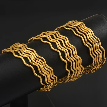 Anniyo 6pcs/Lot Wave Bracelets Women Girls Dubai Bracelet Jewelry Arab Middle Eastern African Metal Bangles Wedding Gift #015307
Anniyo 6pcs/Lot Wave Bracelets Women Girls Dubai Bracelet Jewelry Arab Middle Eastern African Metal Bangles Wedding Gift #015307