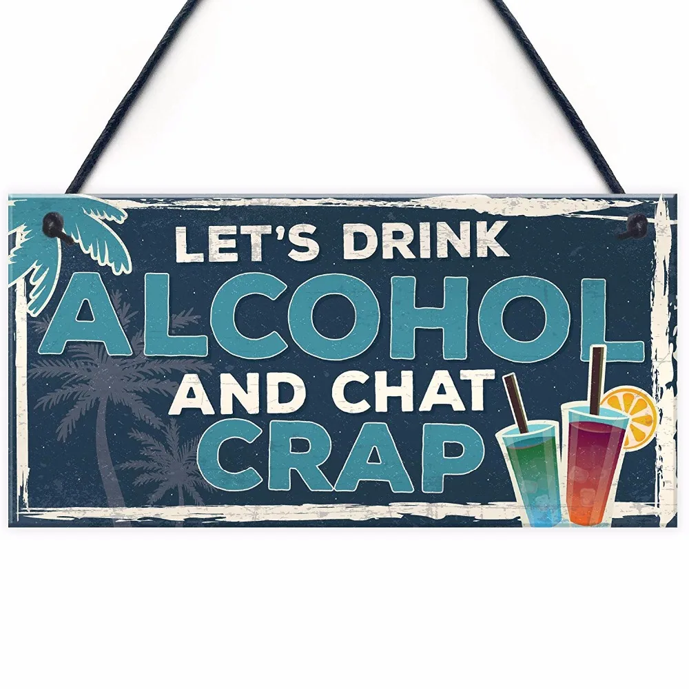 Meijiafei Funny Lets Drink Alcohol Beer Vodka Gin Sign Novelty Home Bar Pub Wall Plaque Sign 10" X 5"
Meijiafei Funny Lets Drink Alcohol Beer Vodka Gin Sign Novelty Home Bar Pub Wall Plaque Sign 10" X 5"