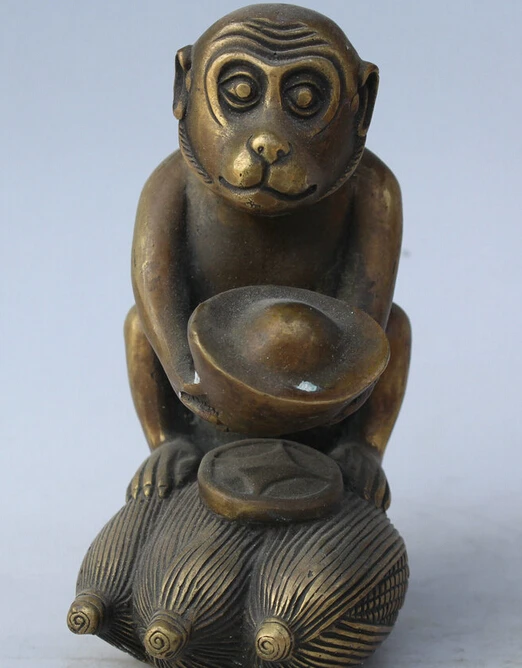 6" Old Chinese Copper Zodiac Year Monkey Maize Yuan Bao Coin Statue Sculpture S0705 Discount 35%
6" Old Chinese Copper Zodiac Year Monkey Maize Yuan Bao Coin Statue Sculpture S0705 Discount 35%