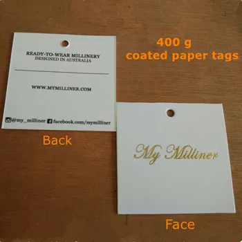 1000PCS Custom 400GSM Coated paper tags matte golden foil swing tag hot stamping 5.4 * 5.4 cm
1000PCS Custom 400GSM Coated paper tags matte golden foil swing tag hot stamping 5.4 * 5.4 cm