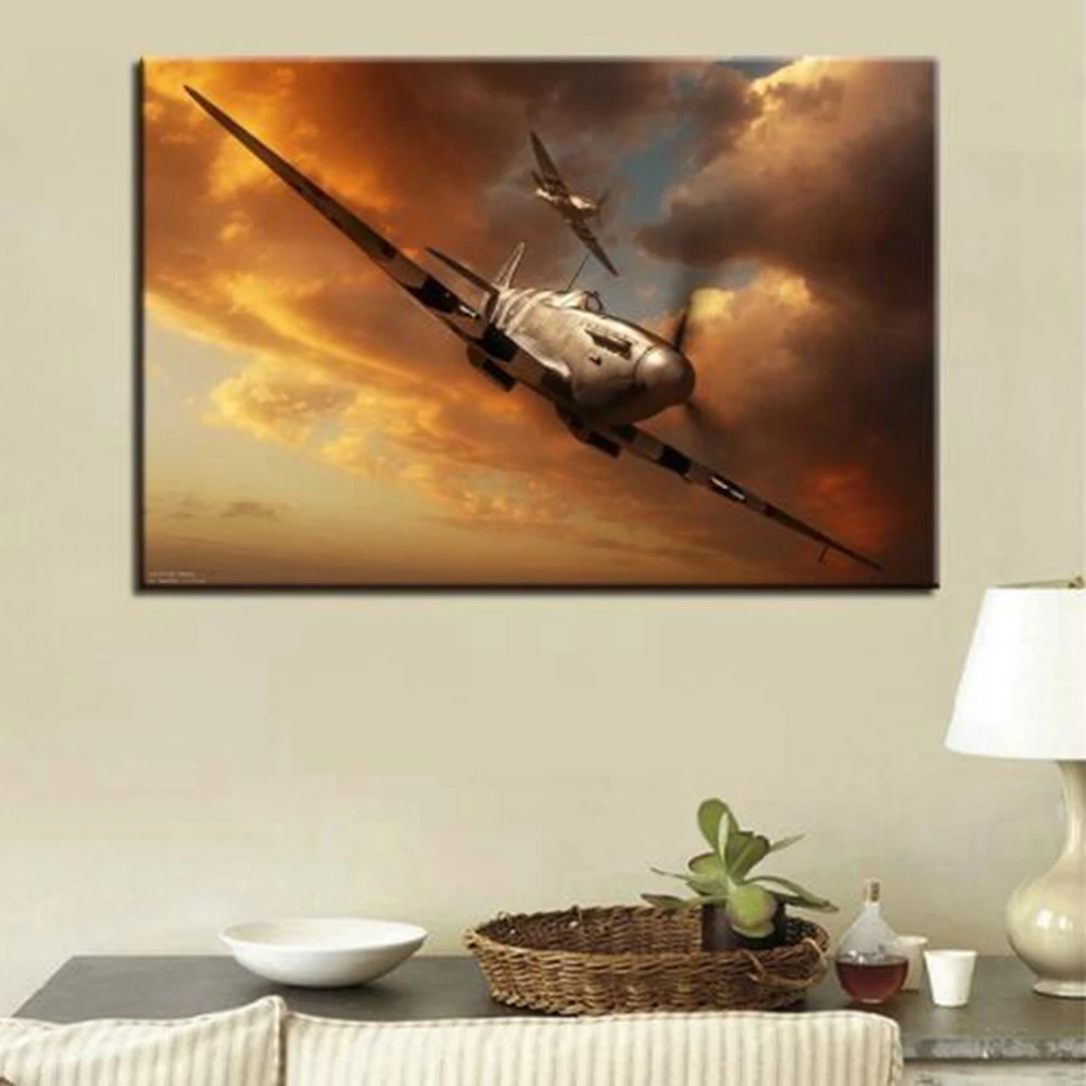 Modern Home Decor Plane Artwork Picture Painting Wall Art Modular Poster Canvas Print Spitfire Dusk Landscape Bedroom Wall Decor
Modern Home Decor Plane Artwork Picture Painting Wall Art Modular Poster Canvas Print Spitfire Dusk Landscape Bedroom Wall Decor