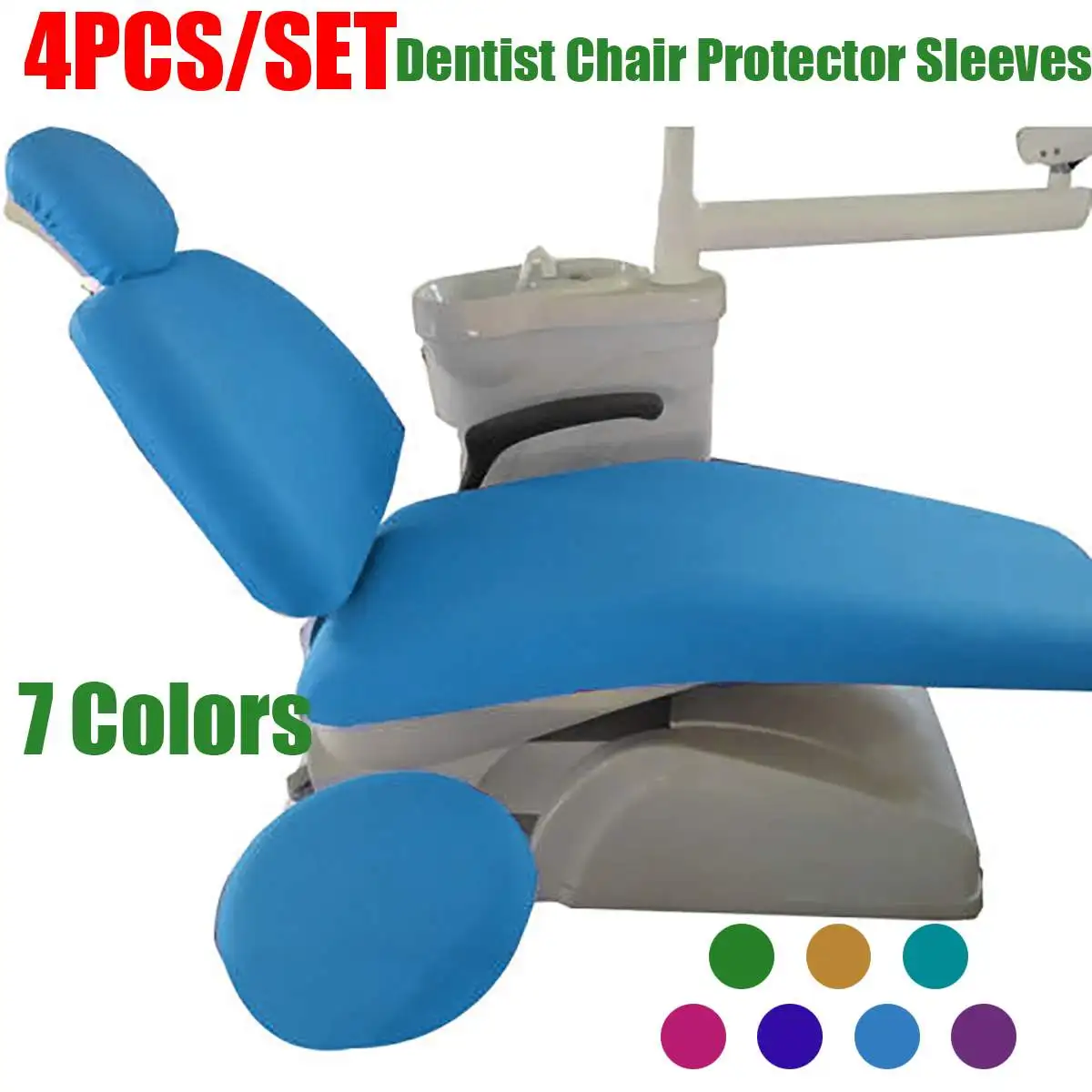 7 Colors 4pcs/set Elastic Fabric Dental Chair Cover Unit Washable Dustproof Dentist Stool Seat Backrest Pillow Cover Protector
7 Colors 4pcs/set Elastic Fabric Dental Chair Cover Unit Washable Dustproof Dentist Stool Seat Backrest Pillow Cover Protector