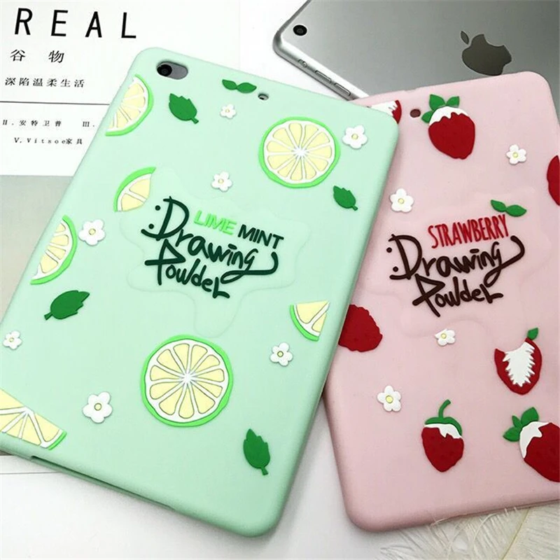Fresh Summer Cartoon Strawberry Lemon Cover Case For iPad Mini 1 2 3 Soft Silicone Case For iPad mini1 mini2 mini3 7.9" Cover
Fresh Summer Cartoon Strawberry Lemon Cover Case For iPad Mini 1 2 3 Soft Silicone Case For iPad mini1 mini2 mini3 7.9" Cover