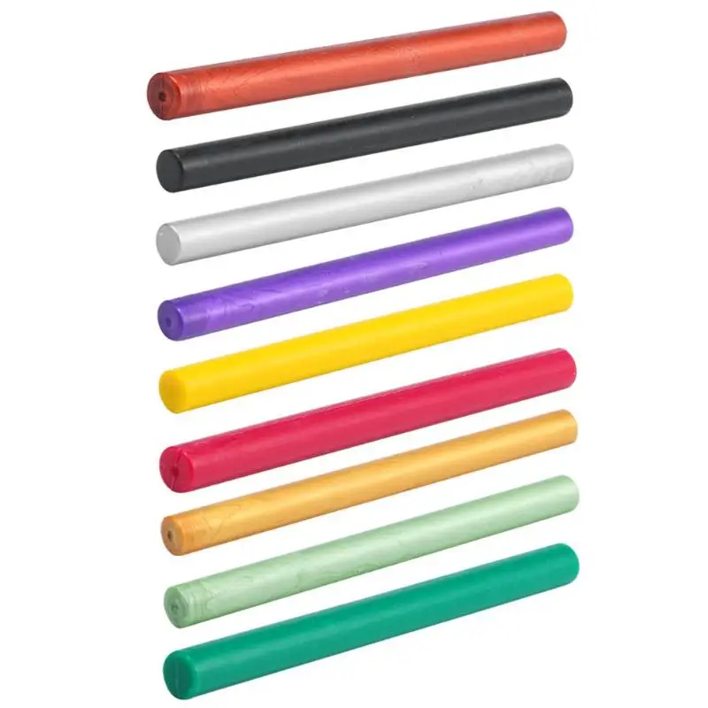 9 Colors DIY Sealing Wax Stick Cylindrical Retro Sealing Strips for Invitations Seal Stamp Bar DIY Tools for envelope file
9 Colors DIY Sealing Wax Stick Cylindrical Retro Sealing Strips for Invitations Seal Stamp Bar DIY Tools for envelope file