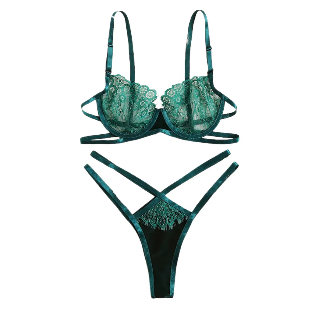 feitong Sexy Lingerie Set Women's Lady Lace Bralette Bra Brief Set 2pcs Unpadded Bra Bandage Underwear G-string#3
feitong Sexy Lingerie Set Women's Lady Lace Bralette Bra Brief Set 2pcs Unpadded Bra Bandage Underwear G-string#3