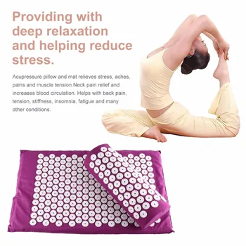 Body Head Foot Neck Massager Cushion Mat Set Acupressure Relieve Stress Pain Aches Muscle Tension Spike Yoga Mat With Pillow
Body Head Foot Neck Massager Cushion Mat Set Acupressure Relieve Stress Pain Aches Muscle Tension Spike Yoga Mat With Pillow