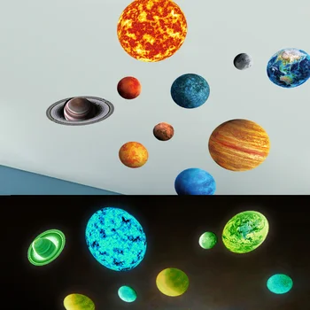 9pcs/set 9 Planet Solar System Fluorescent The Universe Planet Galaxy Stickers Kids Room Bedroom Luminous Wall Stickers Toys
9pcs/set 9 Planet Solar System Fluorescent The Universe Planet Galaxy Stickers Kids Room Bedroom Luminous Wall Stickers Toys