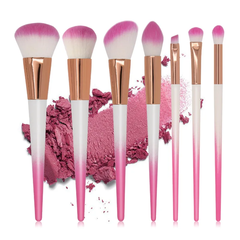 ODESSY 7pcs Pink White Handle Makeup Brushes Set Foundation Powder Blush Eye Shadow Make-up Brushes Face Beauty Makeup Tools Kit
ODESSY 7pcs Pink White Handle Makeup Brushes Set Foundation Powder Blush Eye Shadow Make-up Brushes Face Beauty Makeup Tools Kit