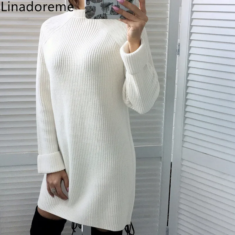 2018 Autumn Winter New Women Long Sweater Fashion Vintage Elegant Loose Knit Pullovers Knitted Dress Feminino High Quality
2018 Autumn Winter New Women Long Sweater Fashion Vintage Elegant Loose Knit Pullovers Knitted Dress Feminino High Quality