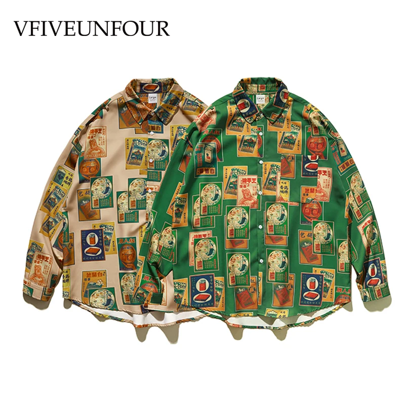 VFIVEUNFOUR Creative Full Printed Casual Hawaiian Beach Shirts Mens Fashion Long Sleeve Tops Shirt 2019 Male Hipster Shirts
VFIVEUNFOUR Creative Full Printed Casual Hawaiian Beach Shirts Mens Fashion Long Sleeve Tops Shirt 2019 Male Hipster Shirts