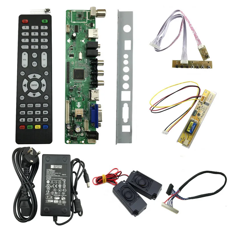 v56 LCD TV Controller Driver Board full kit for 30pin 1ch-6bit 1pcs CCFL LVDS screen LTN154AT01-A01 CLAA154WB03A 756161
v56 LCD TV Controller Driver Board full kit for 30pin 1ch-6bit 1pcs CCFL LVDS screen LTN154AT01-A01 CLAA154WB03A 756161