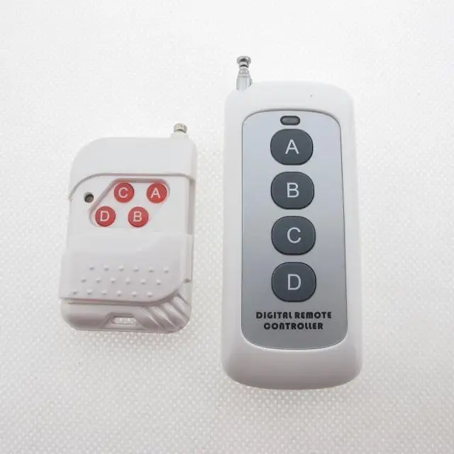 433M Wireless Transmitter Remote Controller Four-key Fixed Code with Self-learning Receiver
433M Wireless Transmitter Remote Controller Four-key Fixed Code with Self-learning Receiver