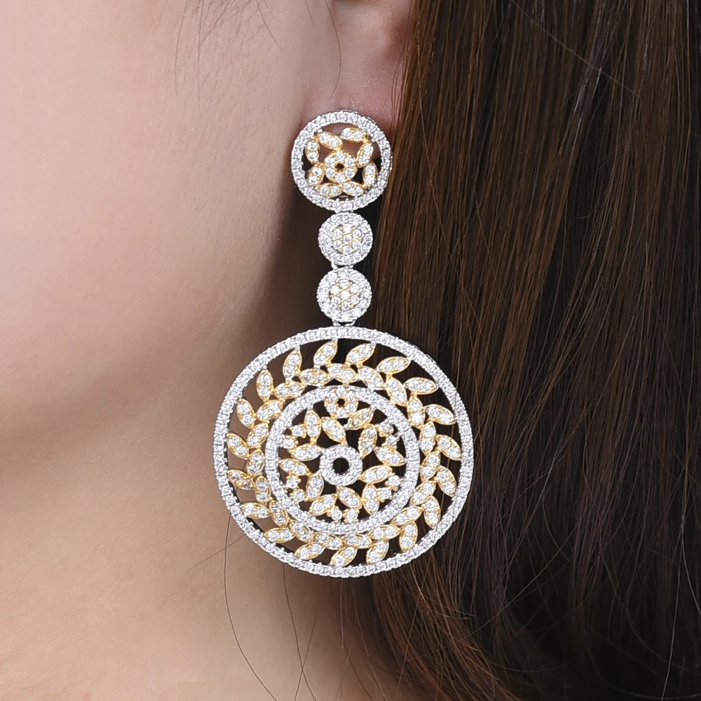 missvikki Fine Exquisite hollow Round Pendant Earrings Elegant African Dubai Women noble symbol Essential jewelry for Ladies
missvikki Fine Exquisite hollow Round Pendant Earrings Elegant African Dubai Women noble symbol Essential jewelry for Ladies
