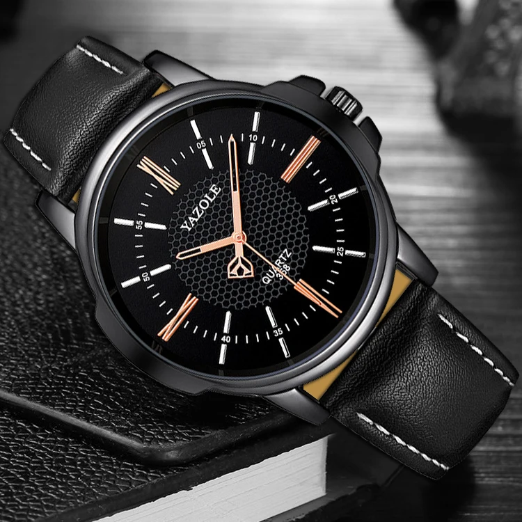 YAZOLE наручные часы для мужчин Бизнес Стиль известный бренд мужские кварцевые Relogio