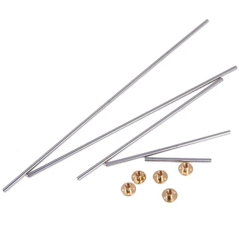 newHOT! 1PC 3D Printer T8x2 Lead Screw 100-500mm Trapezoidal Acme Rod+Anti-backlash Nut Tool Parts
newHOT! 1PC 3D Printer T8x2 Lead Screw 100-500mm Trapezoidal Acme Rod+Anti-backlash Nut Tool Parts
