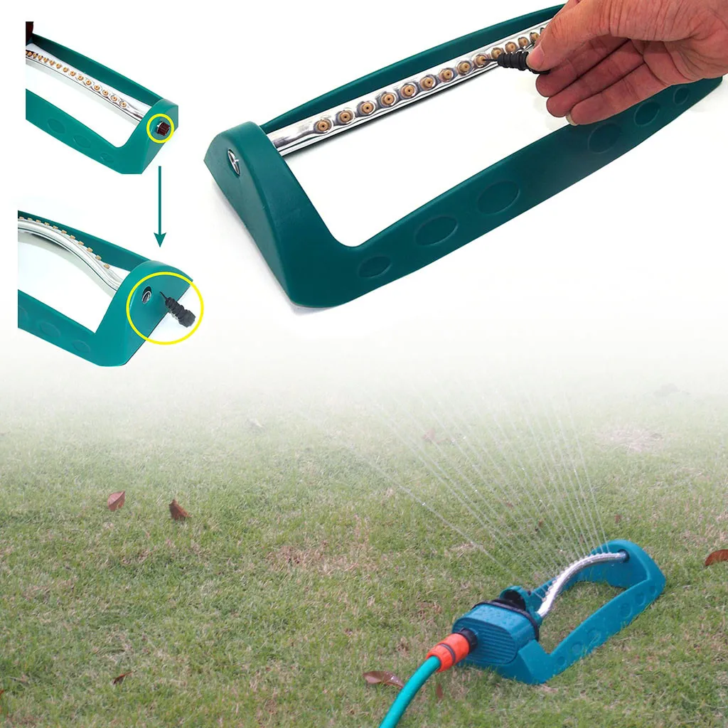 15 Hole Swing Plastic Aluminum Tube Garden Lawn Sprinkler 2 Sided Coverage NEW ARRIVERD 090620
15 Hole Swing Plastic Aluminum Tube Garden Lawn Sprinkler 2 Sided Coverage NEW ARRIVERD 090620