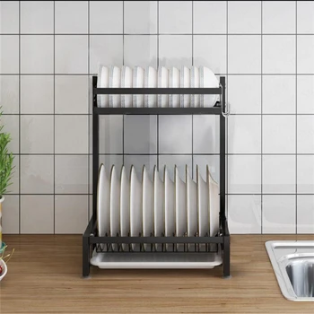 Black kitchen racks dish rack stainless steel drain bowl rack drying tableware dishware knife holder storage box
Black kitchen racks dish rack stainless steel drain bowl rack drying tableware dishware knife holder storage box