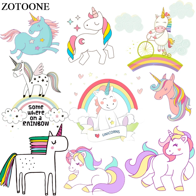 ZOTOONE Cartoon Unicorn Patches For Children Clothes Stickers Iron-on Transfers DIY Accessory Washable New Design Gift For Kids
ZOTOONE Cartoon Unicorn Patches For Children Clothes Stickers Iron-on Transfers DIY Accessory Washable New Design Gift For Kids