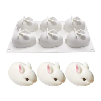 6 bunny Art Cake Decorating Mold 3D Silicone Molds Baking Tools For Heart Round Cakes Chocolate Brownie Mousse Make Dessert Pan
6 bunny Art Cake Decorating Mold 3D Silicone Molds Baking Tools For Heart Round Cakes Chocolate Brownie Mousse Make Dessert Pan