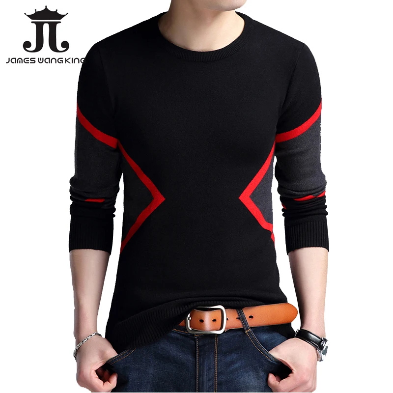 2019 Fashion Mens Pullover Sweater Long Sleeve Personality Knitted Sweaters O-NECK Thin Black Sweater Pull Homme -plus Thick
2019 Fashion Mens Pullover Sweater Long Sleeve Personality Knitted Sweaters O-NECK Thin Black Sweater Pull Homme -plus Thick