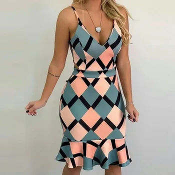 Ruffle High Waist Women Summer Dress Women Mini Plaid Dress Vintage Sexy Party Dress
Ruffle High Waist Women Summer Dress Women Mini Plaid Dress Vintage Sexy Party Dress