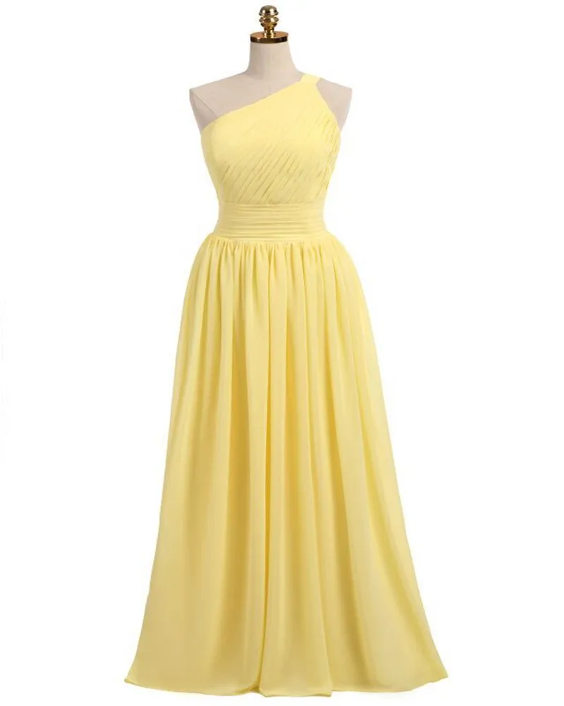Pretty Chiffon Bridesmaid dresses One-shoulder Backless Ruched Maid of Honor Long Dresses for Weddings
Pretty Chiffon Bridesmaid dresses One-shoulder Backless Ruched Maid of Honor Long Dresses for Weddings