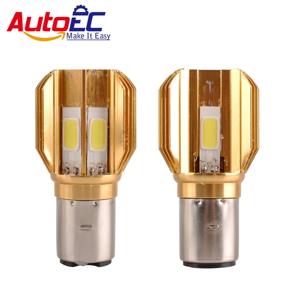 AutoEC New Motorcycle Headlight BA20D H4 10W/12W 12-24V LED 3 COB Motorbike head lights 6000K Pure White #MTL022
AutoEC New Motorcycle Headlight BA20D H4 10W/12W 12-24V LED 3 COB Motorbike head lights 6000K Pure White #MTL022
