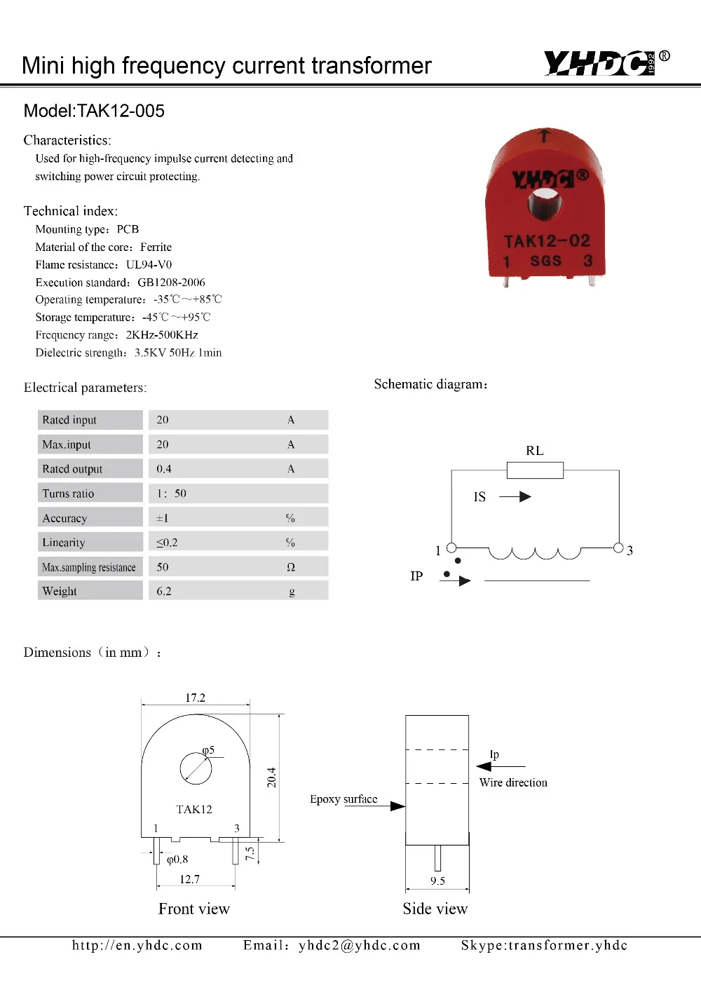TAK12-005-20A-0.4A-01