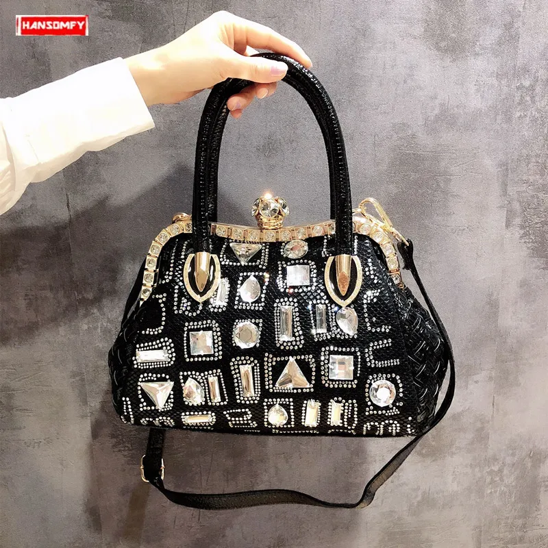 2019 New Luxury diamonds Women handbag casual fashion rhinestone shoulder bag slung messenger crossbody bag buckle evening bags
2019 New Luxury diamonds Women handbag casual fashion rhinestone shoulder bag slung messenger crossbody bag buckle evening bags