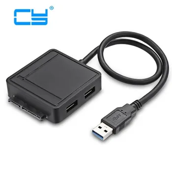 USB 3.0 to SATA 2.5" 3.5" Adapter with 2 Ports Hub & SD TF Card Reader for Laptop & Computer
USB 3.0 to SATA 2.5" 3.5" Adapter with 2 Ports Hub & SD TF Card Reader for Laptop & Computer
