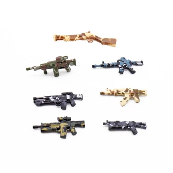 Modern military weapon building block brickmania parts Camouflage gun world war brick ww2 ak47 lsat M16A2 M4A1 carbine PP19 toys
Modern military weapon building block brickmania parts Camouflage gun world war brick ww2 ak47 lsat M16A2 M4A1 carbine PP19 toys