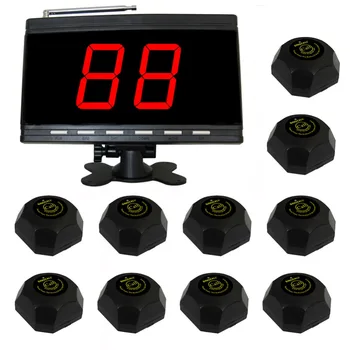 SINGCALL Wireless waiter calling system for cinema,10 pcs APE560 hamburger pagers and 1 pc APE9000 black display panel receiver
SINGCALL Wireless waiter calling system for cinema,10 pcs APE560 hamburger pagers and 1 pc APE9000 black display panel receiver