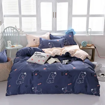 Cost-effective Cartoon Bedding Set Queen Size King Size Bed Linen Pink Cat Blue Dog Duvet Cover Set Cute Bed Sheet Valentine
Cost-effective Cartoon Bedding Set Queen Size King Size Bed Linen Pink Cat Blue Dog Duvet Cover Set Cute Bed Sheet Valentine