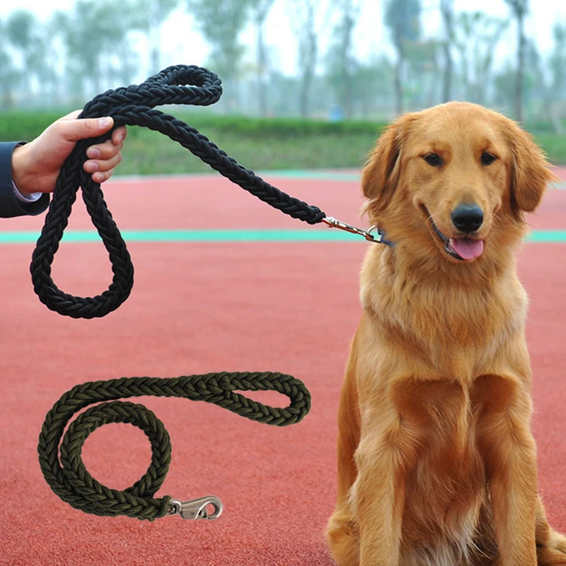

Durable Nylon Big Dog Leash For Medium Large Dogs Strong Pet Round Rope Bulldog Golden Retriever Pitbull Lead Chain Pet Supplies